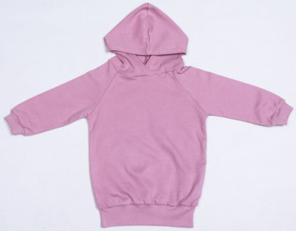 Dusty pink hoodie made from 100% cotton