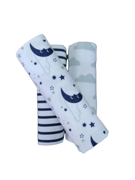 Blanket - 3pk Baby Flannel Receiver - Little Lumps