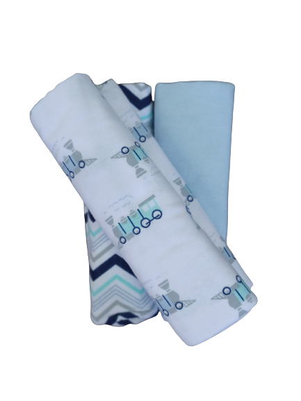 Blanket - 3pk Baby Flannel Receiver - Little Lumps