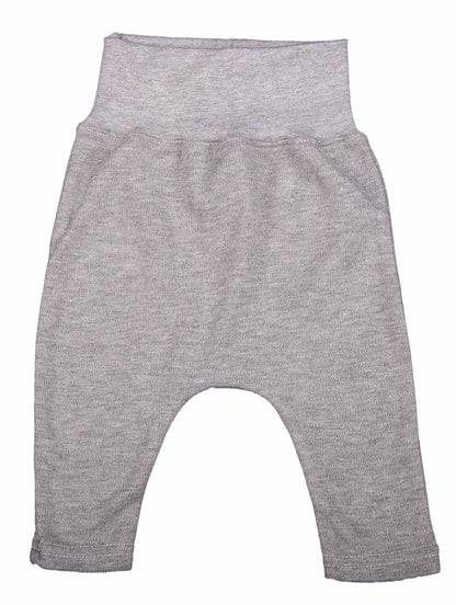 Effortlessly Cozy — Cotton Footless Leggings for Little Ones in Grey Melange