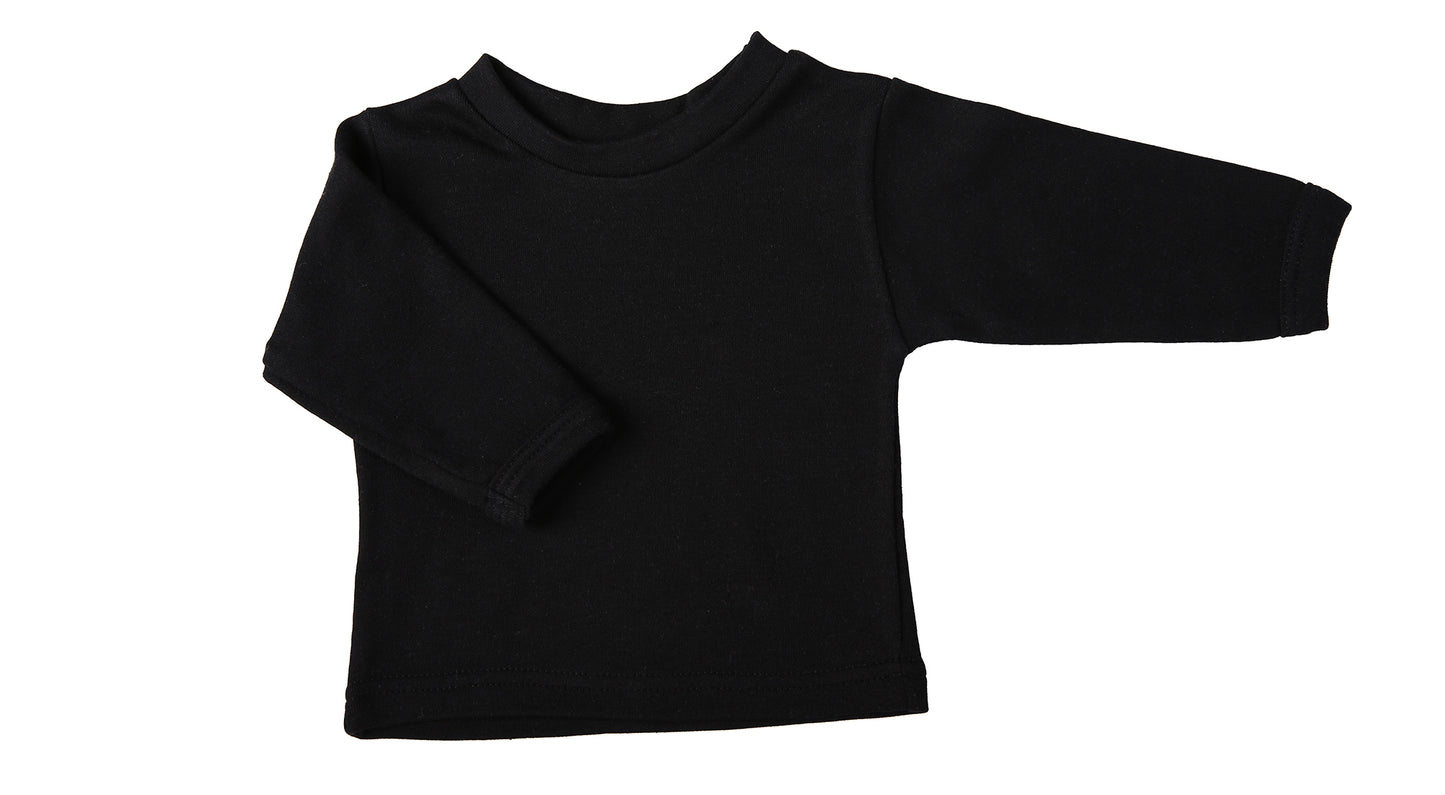 Long-Sleeved Baby Crew Neck T-Shirts - Little Lumps