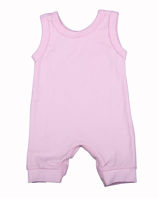 100% 2-Pack Cotton Blank Sleeveless Baby Rompers In Mixed Colours - Little Lumps