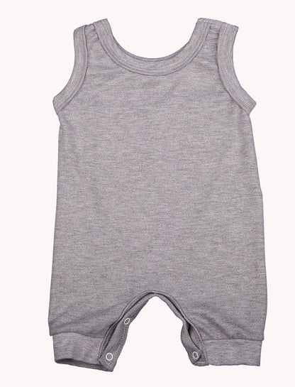 100%  Cotton Blank Sleeveless Baby Rompers  - Little Lumps
