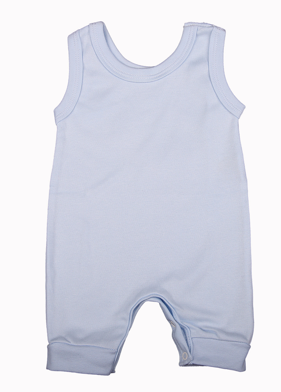 100% 2-Pack Cotton Blank Sleeveless Baby Rompers In Mixed Colours - Little Lumps
