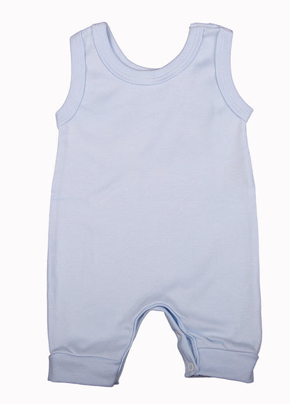 100%  Cotton Blank Sleeveless Baby Rompers  - Little Lumps
