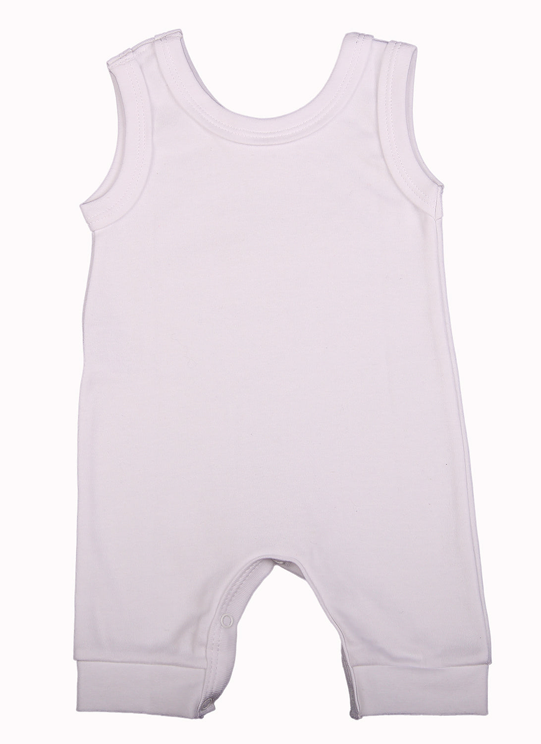 100% 2-Pack Cotton Blank Sleeveless Baby Rompers In Mixed Colours - Little Lumps