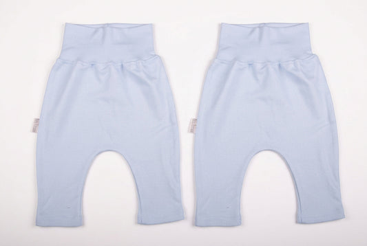 2-Pack Mixed Colours Blank Baby Footless Leggings - Little Lumps