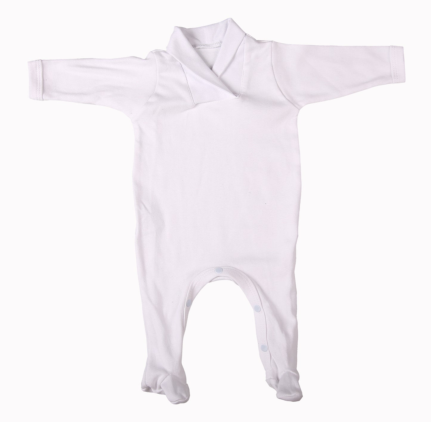 Blank Babygro With Crossover Collar - Little Lumps
