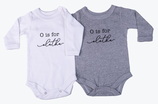 Personalised baby printed onesie - Little Lumps