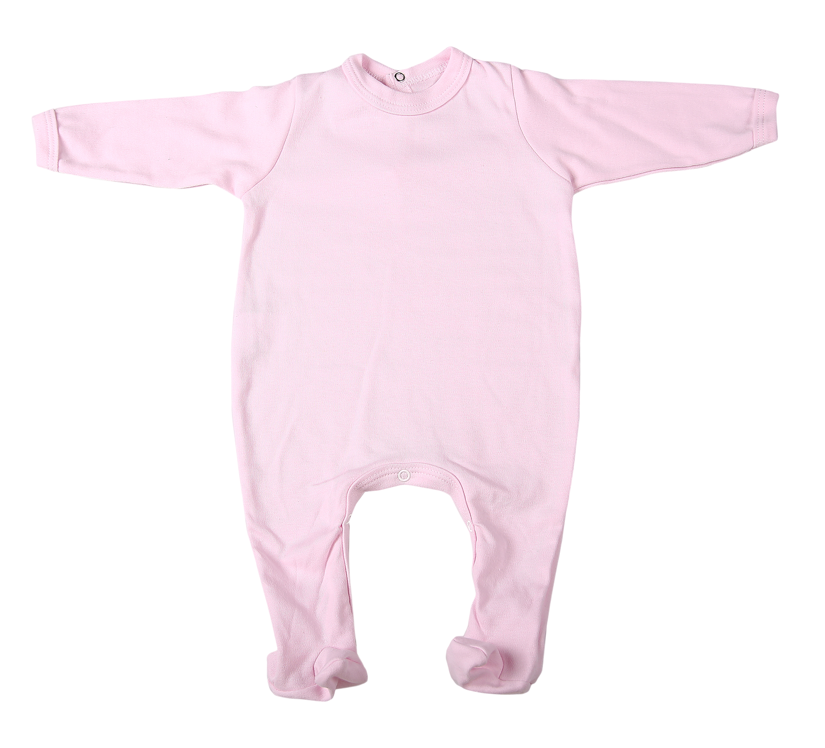 2-Pack Back-Fastening Pink Blank Babygros Made From 100% Cotton - Little Lumps 