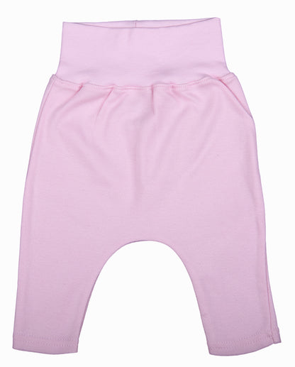 Effortlessly Cozy — Cotton Footless Leggings for Little Ones in Pink