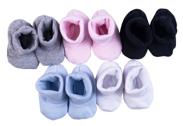 2-Pack Blank Ribbed Shoes Made From 100% Cotton - Little Lumps