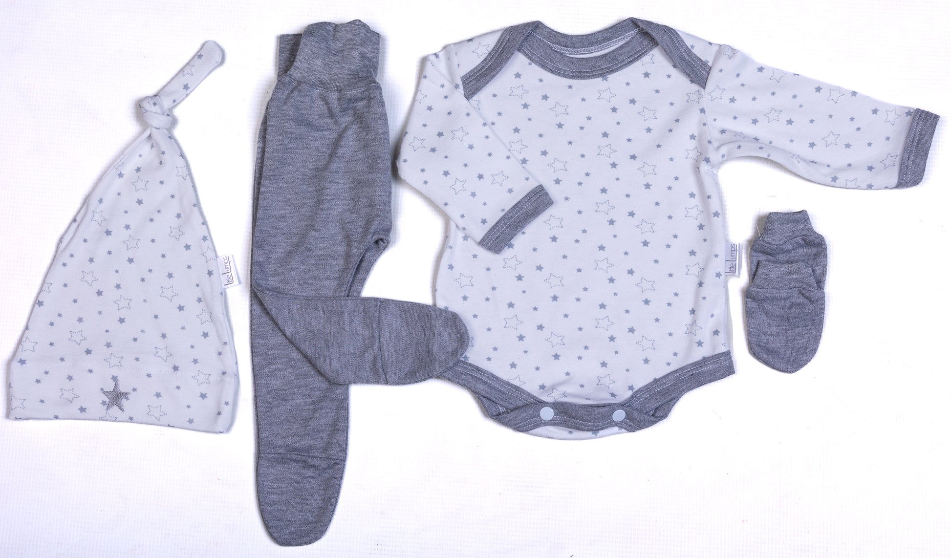 Star 4 Piece Baby Layette Set - Little Lumps