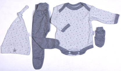 Star 4 Piece Baby Layette Set - Little Lumps