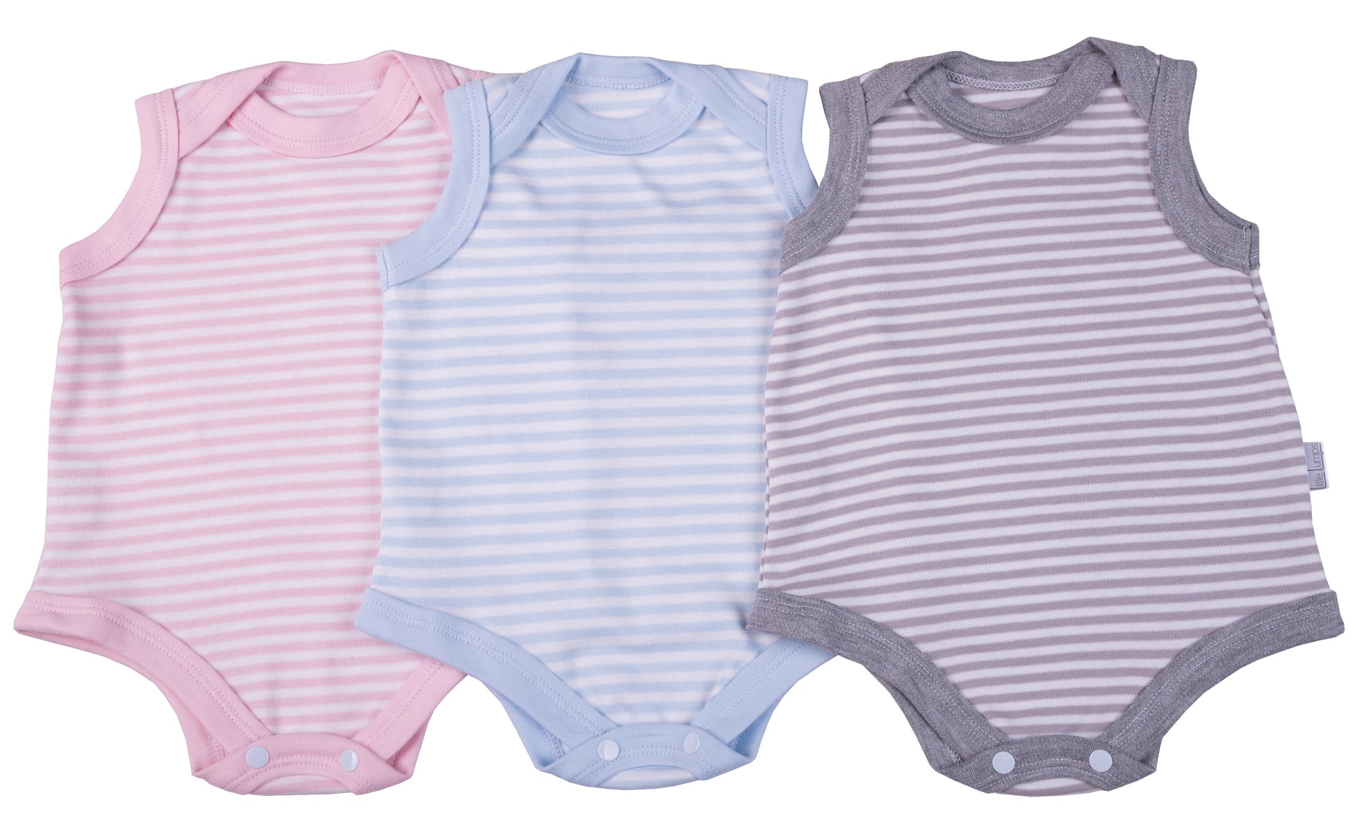 Striped Baby Sleeveless Onesie - Little Lumps