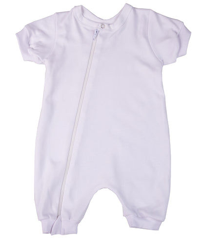 100% Cotton Infant Zip Summer Romper - Little Lumps