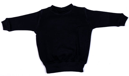 Black Long Sleeved Baby Sweatshirts - Little Lumps