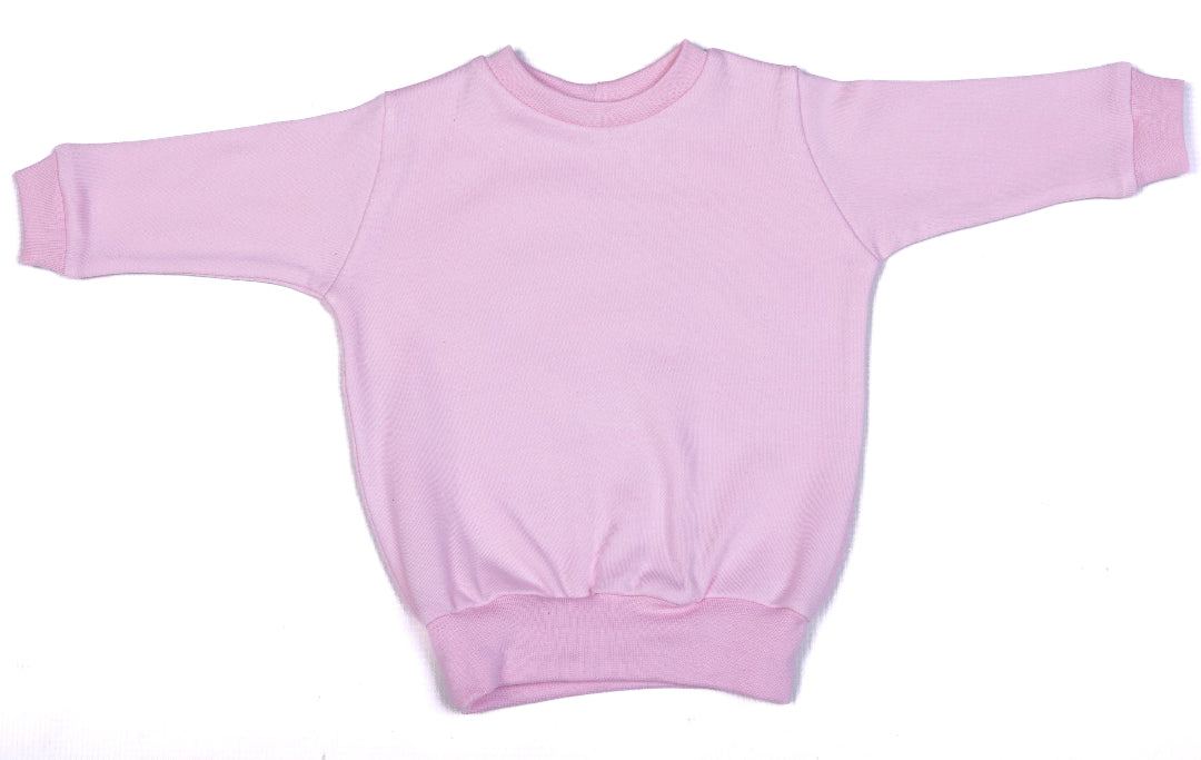 Pink Long Sleeved Baby Sweatshirts - Little Lumps
