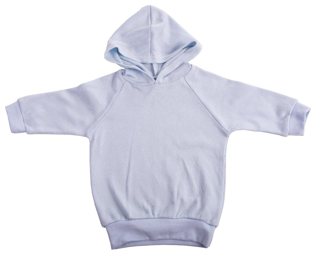 100% cotton Pale Blue Long Sleeved kiddies Hoodie